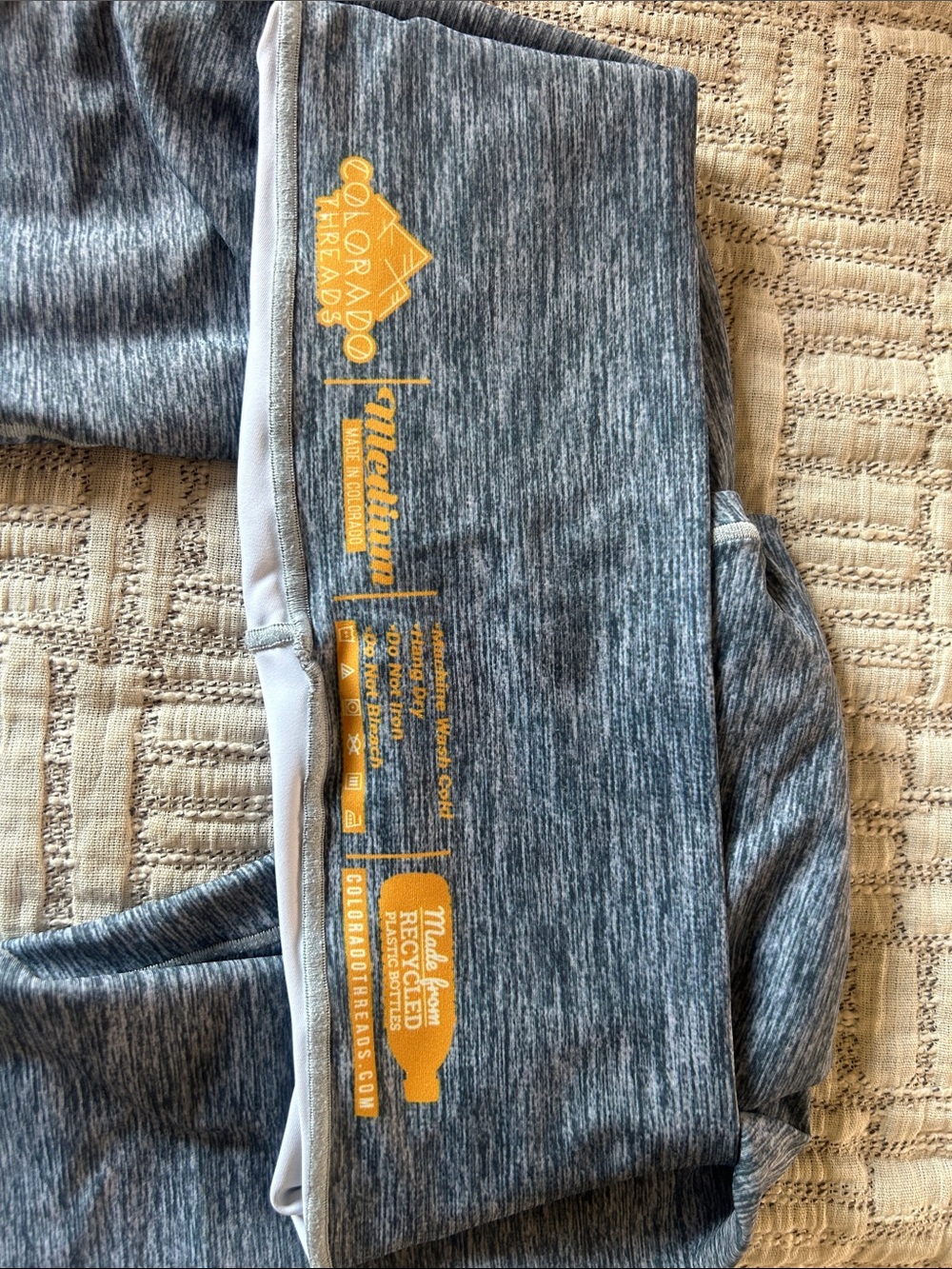 Women's Forest-Print Leggings - Gray & Burgundy - Picture 3 of 4